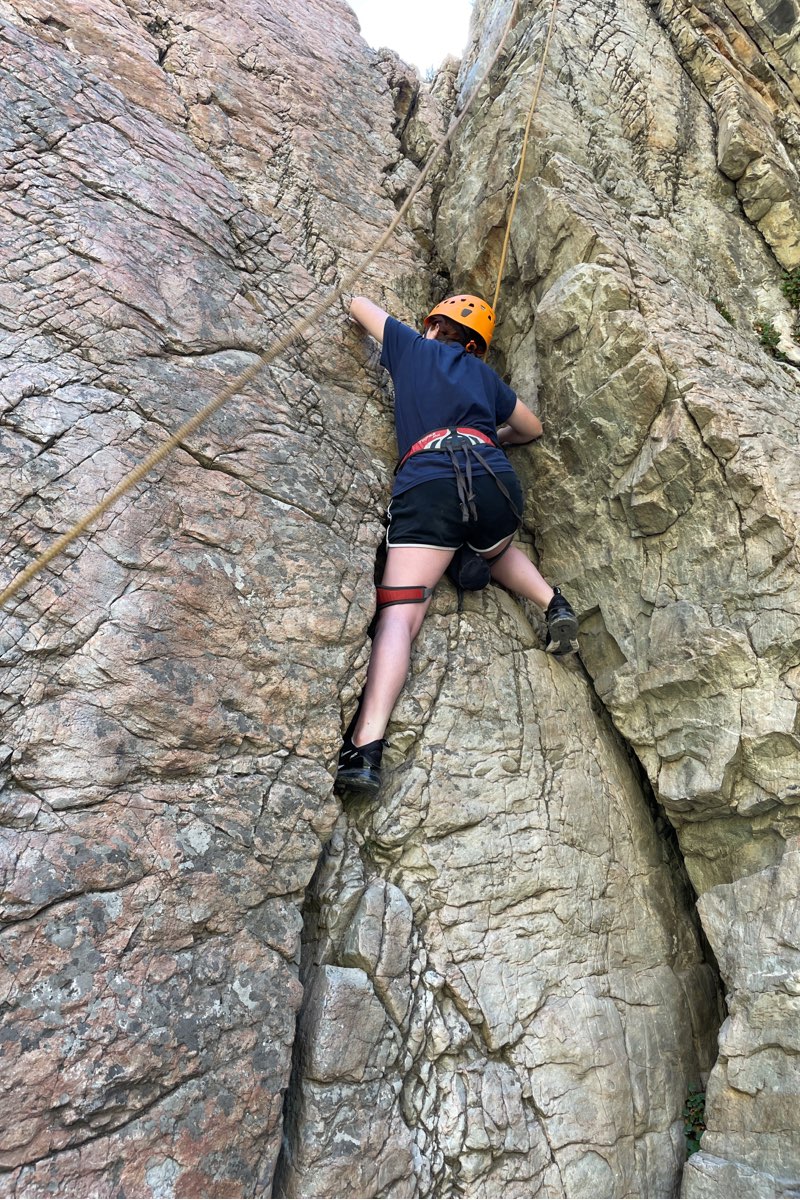 Rock climbing adventure trip, New Haven Residential Treatment Center