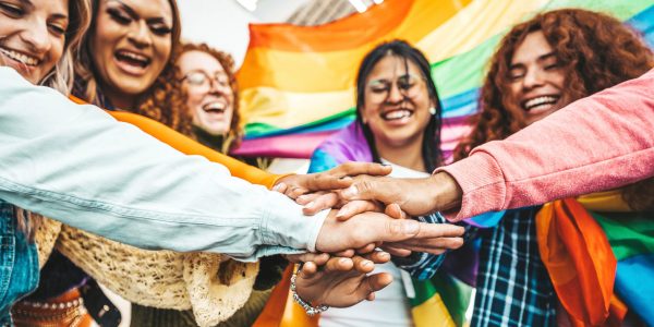 LGBTQ+ teens and young adults discuss mental health in a safe space.